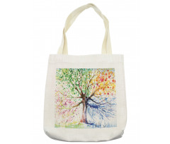 4 Seasons Colorful Tote Bag