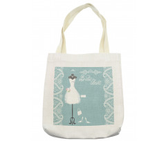 Vintage French Bride Tote Bag