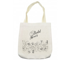 Bride Party Flowers Tote Bag