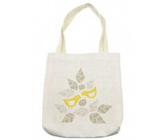 Art Deco Birds Leaves Tote Bag