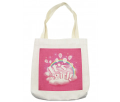 Its a Girl Words Tote Bag