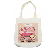 Puppy Carriage Tote Bag