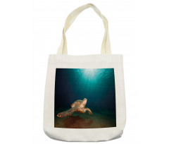 Green Turtle Sunbeam Tote Bag