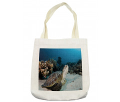 Turtle Coral Reef Tote Bag