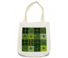 Patchwork Celtic Clovers Tote Bag