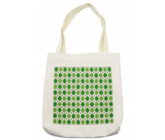 Classical Argyle Pattern Tote Bag