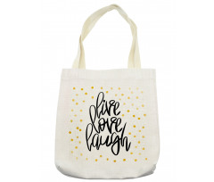 Phrase Dots Tote Bag