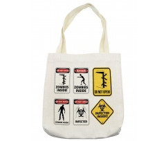 Warning Signs Evil Tote Bag