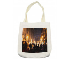 Burning Town Chaos Tote Bag