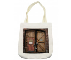 Monster Wood Door Tote Bag