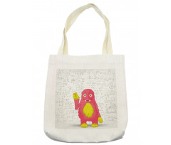 Funny Smart Monster Tote Bag