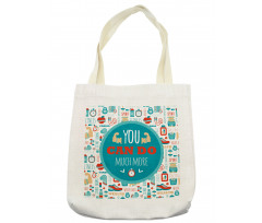 Encouraging Gym Phrase Tote Bag