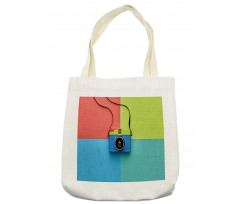 Retro Camera Hipster Tote Bag