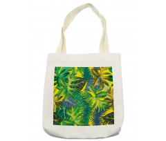 Exotic Leaves Watercolor Tote Bag