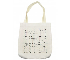 Colorful Lines Metro Scheme Tote Bag