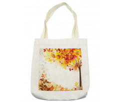 Abstract Fall Season Tree Tote Bag