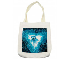 Space Man Diving Tote Bag