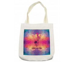 Doodle Space Man Tote Bag