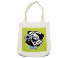 Pug with a Bow Tie Tote Bag