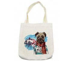 Sketch Style Dog Doodle Tote Bag