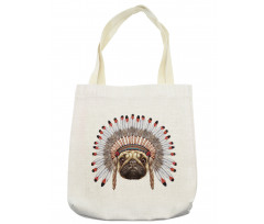 Native Style Bonnet Dog Tote Bag