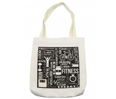 Active Life Words Tote Bag