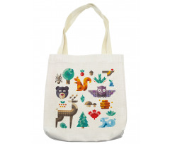 Cheerful Pop Art Design Tote Bag