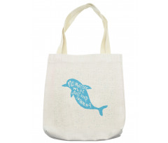 Hand Drawn Sea Mammal Tote Bag