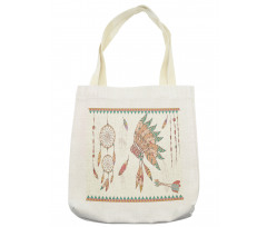 Tribal Chief Headdress Tote Bag