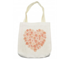 Heart Shaped Blossoms Tote Bag