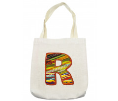 R Aztec Tribal Tote Bag