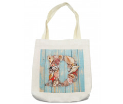 Marine Themed Alphabet Tote Bag