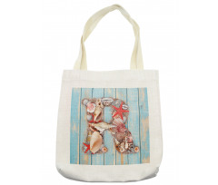 Tropic Animal Alphabet Tote Bag