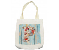 Ocean Elements Letter Tote Bag