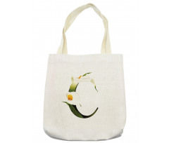 Calla Lilly Flower Tote Bag