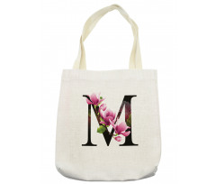 M with Magnolia Floral Tote Bag