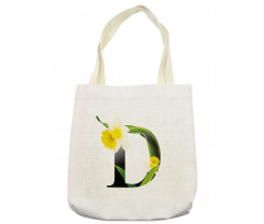 D Silhouette Daffodils Tote Bag