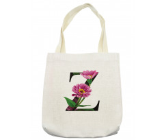 Zinnia Petals Leaves Z Tote Bag