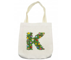 Tree Font Xmas Tote Bag