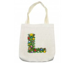 Pine Tree Majuscule L Tote Bag