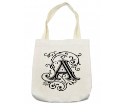 Abstract First Letter Tote Bag