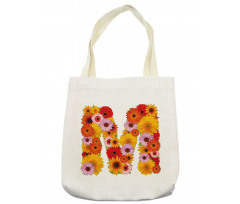 Flower Alphabet Daisy Tote Bag