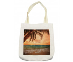 Exotic Seascape with Palm Tote Bag