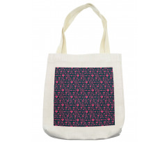 Romance Pattern Heart Tote Bag