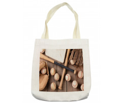 Bats Balls and Gloves Tote Bag