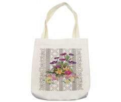 Colorful Bouquet on Curls Tote Bag
