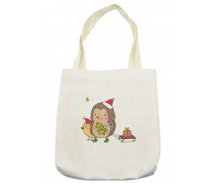 Cartoon Bird and Tree Tote Bag