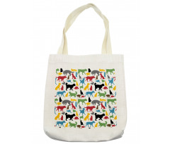 Colorful Cats and Dogs Tote Bag