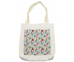 School Student Supplies Tote Bag