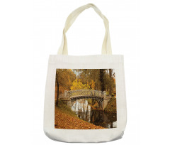 Old Bridge in Fall Forest Tote Bag
